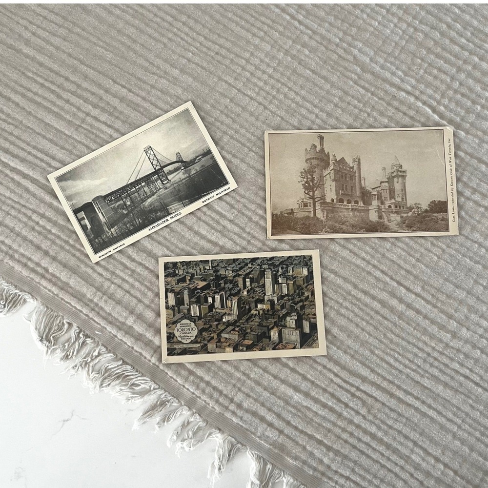 Vintage Postcards Canada Casa Loma Ambassador Bridge Downtown Toronto